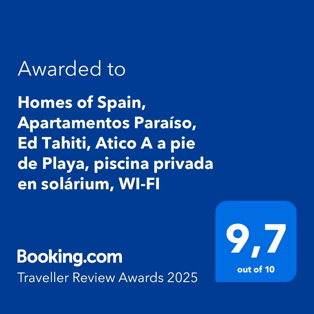 Homes Of Spain, Apartamentos Paraiso, Ed Tahiti, Atico A A Pie De Playa, Piscina Privada En Solarium, Wi-Fi Vera